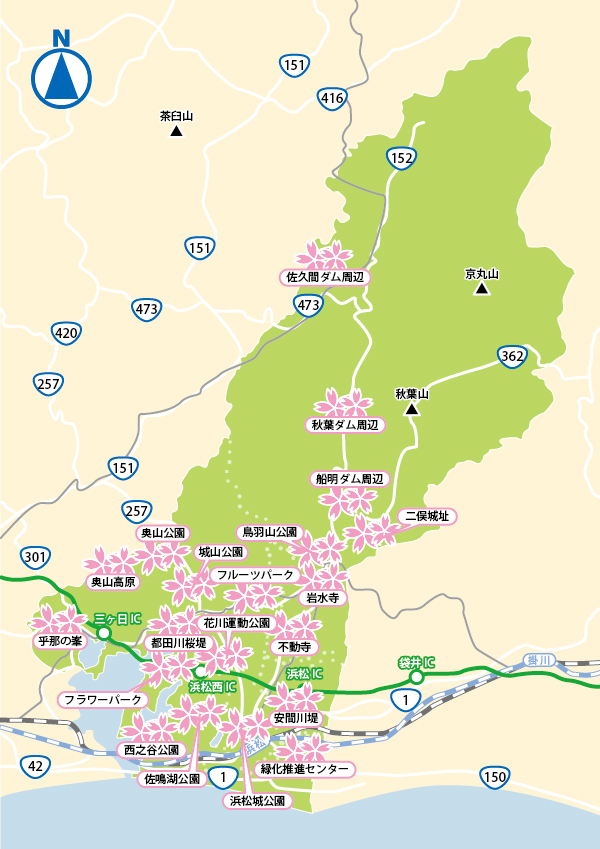 桜の名所_マップ
